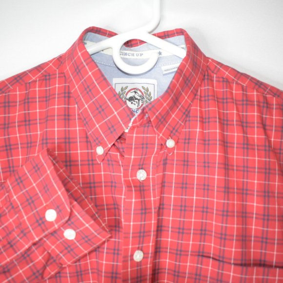 Cinch Button Up Red Western Shirt Size Large - Picture 1 of 5